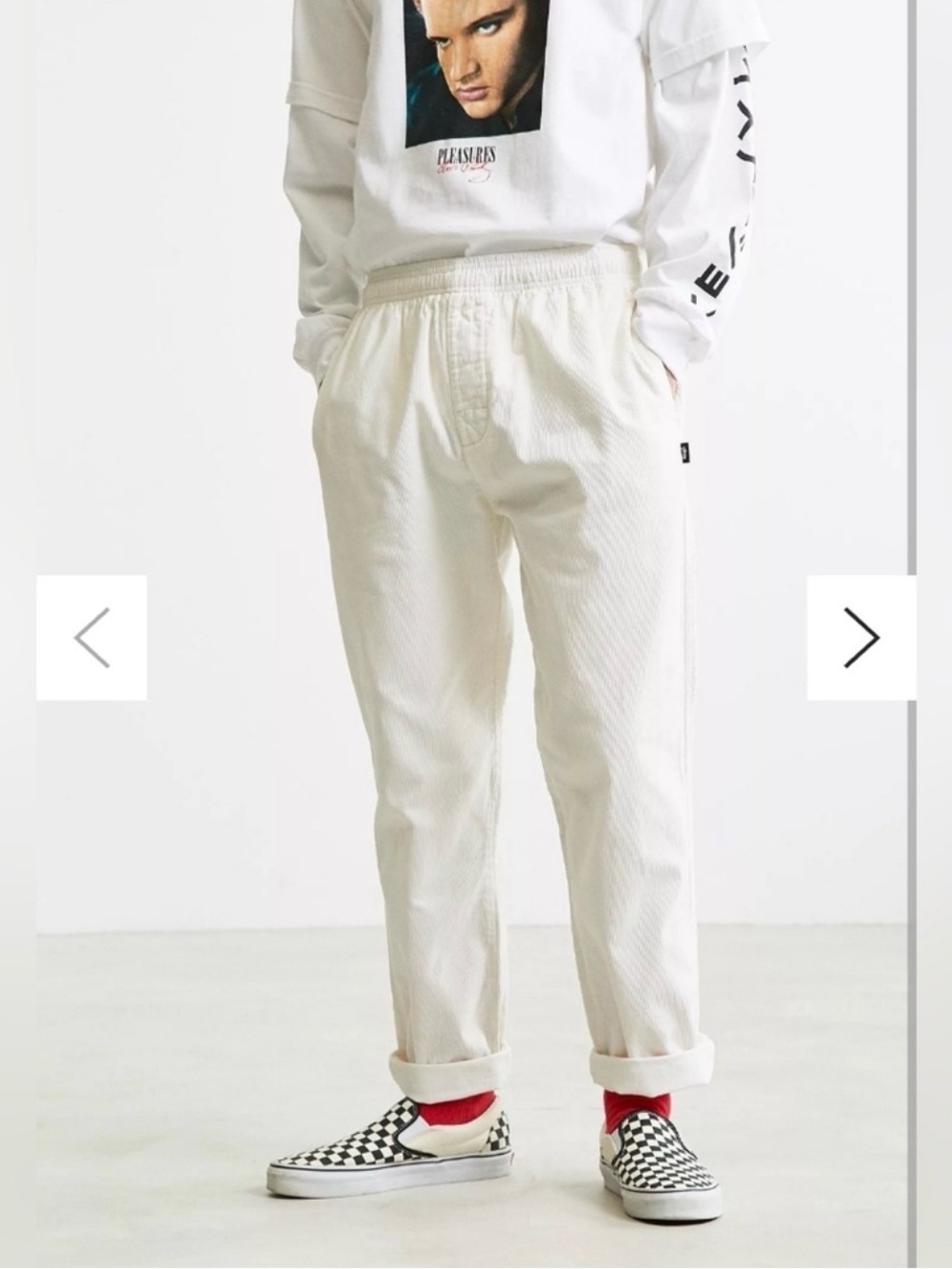 Stussy White Cord Pants